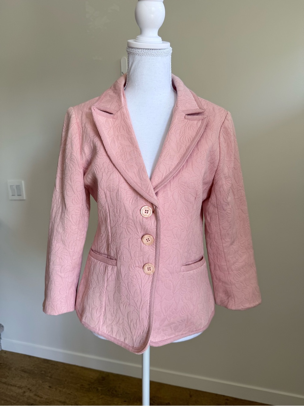 Le Chateau Vintage Blazer Jacquard Coquette Y2K Romantic Victorian size Medium